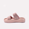 Pink Platform Casual Slippers for Women