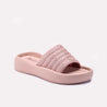 Pink Platform Slippers