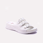 White Casual Slippers