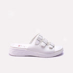 Womens White Casual Slippers