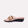 wren peach fancy slippers for women