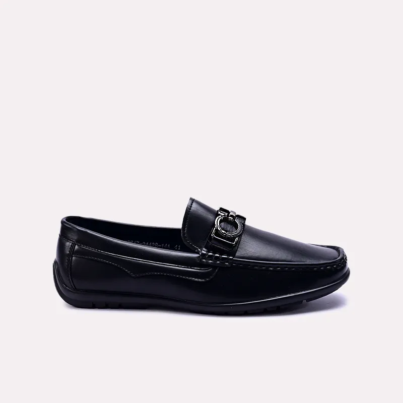 xander mens black dress loafers