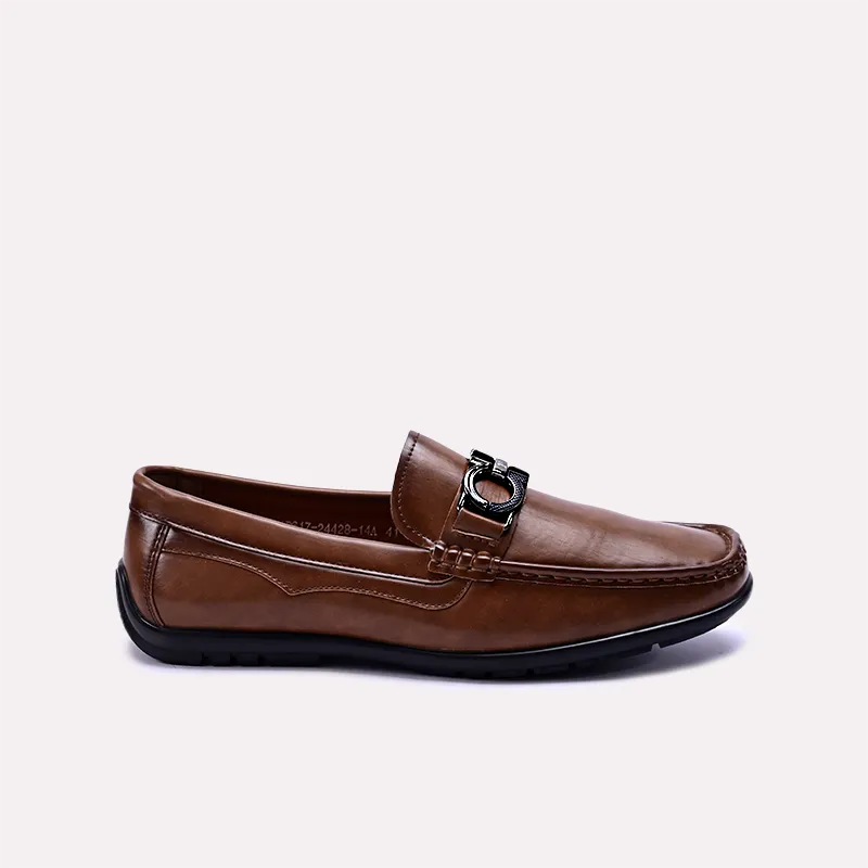 xander mens brown dress loafers