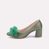 xanthia green fancy court shoes for mens