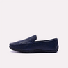 yardley blue textured dress loafers for men