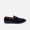 york mens black formal loafers