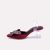 yulia maroon bridal pumps for womens