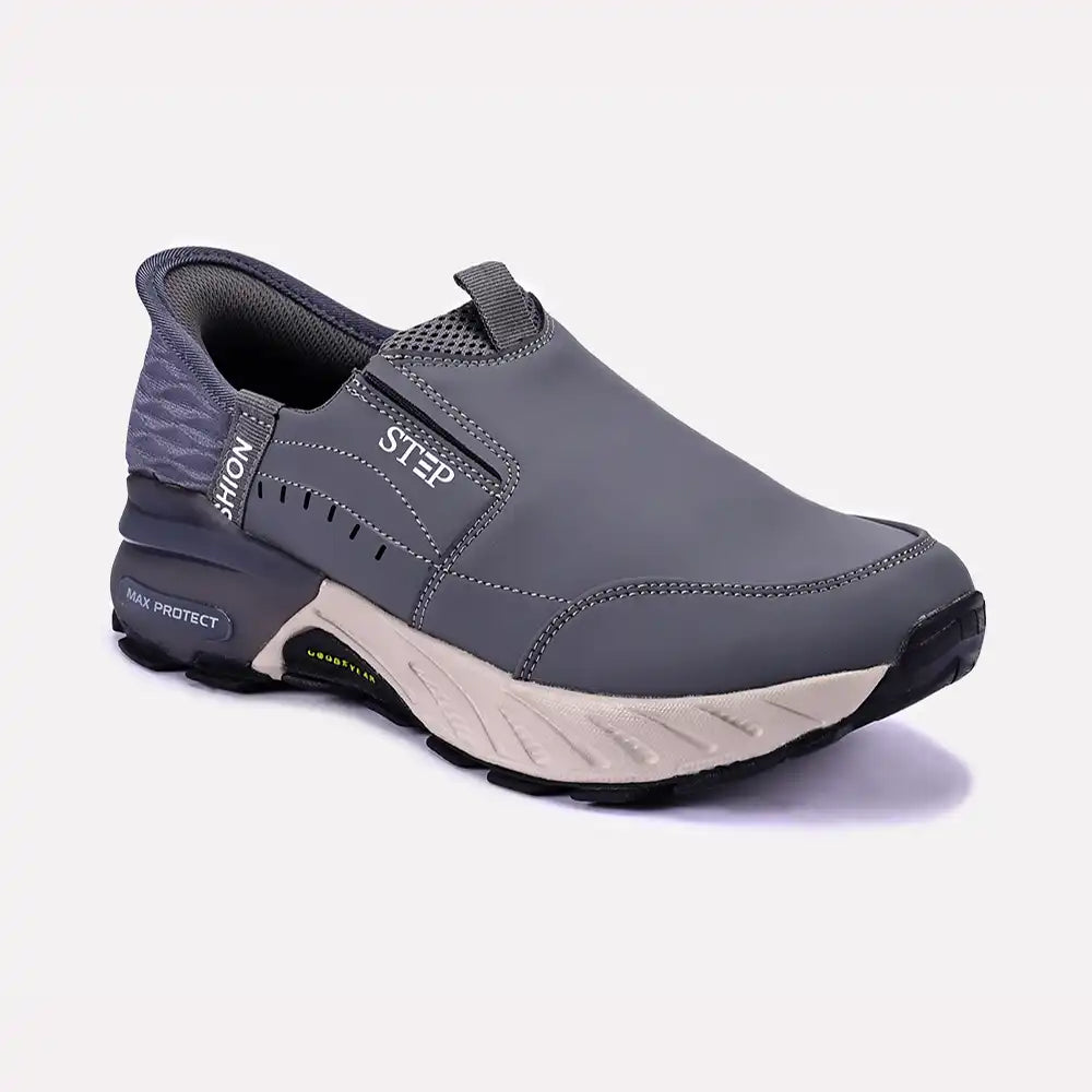 zack men gray slip on sneakers