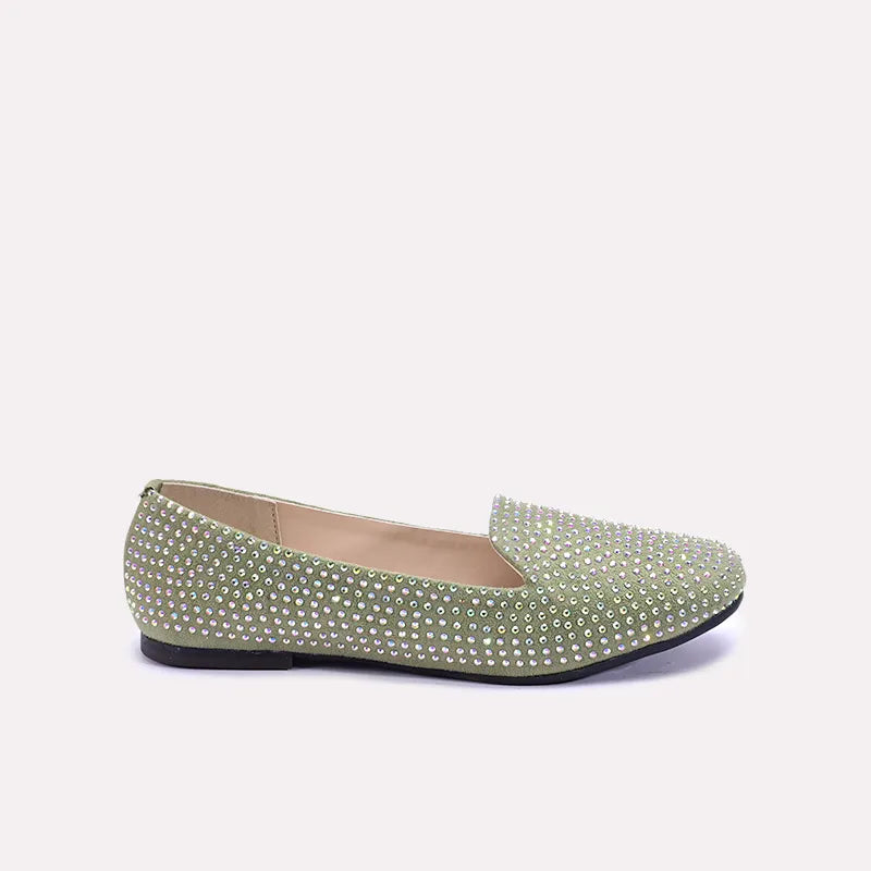 zeal womens green fancy pumps