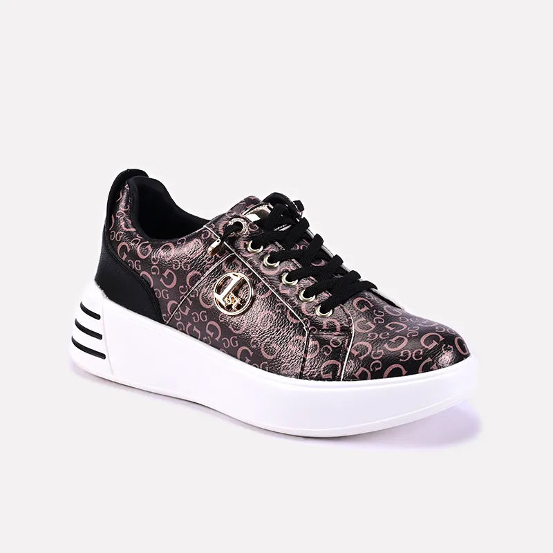 zenith black platform sneakers