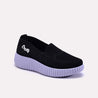 Zoraya Black Platform Slip On Sneakers