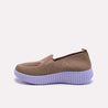 Zoraya Brown Platform Slip On Sneakers for women