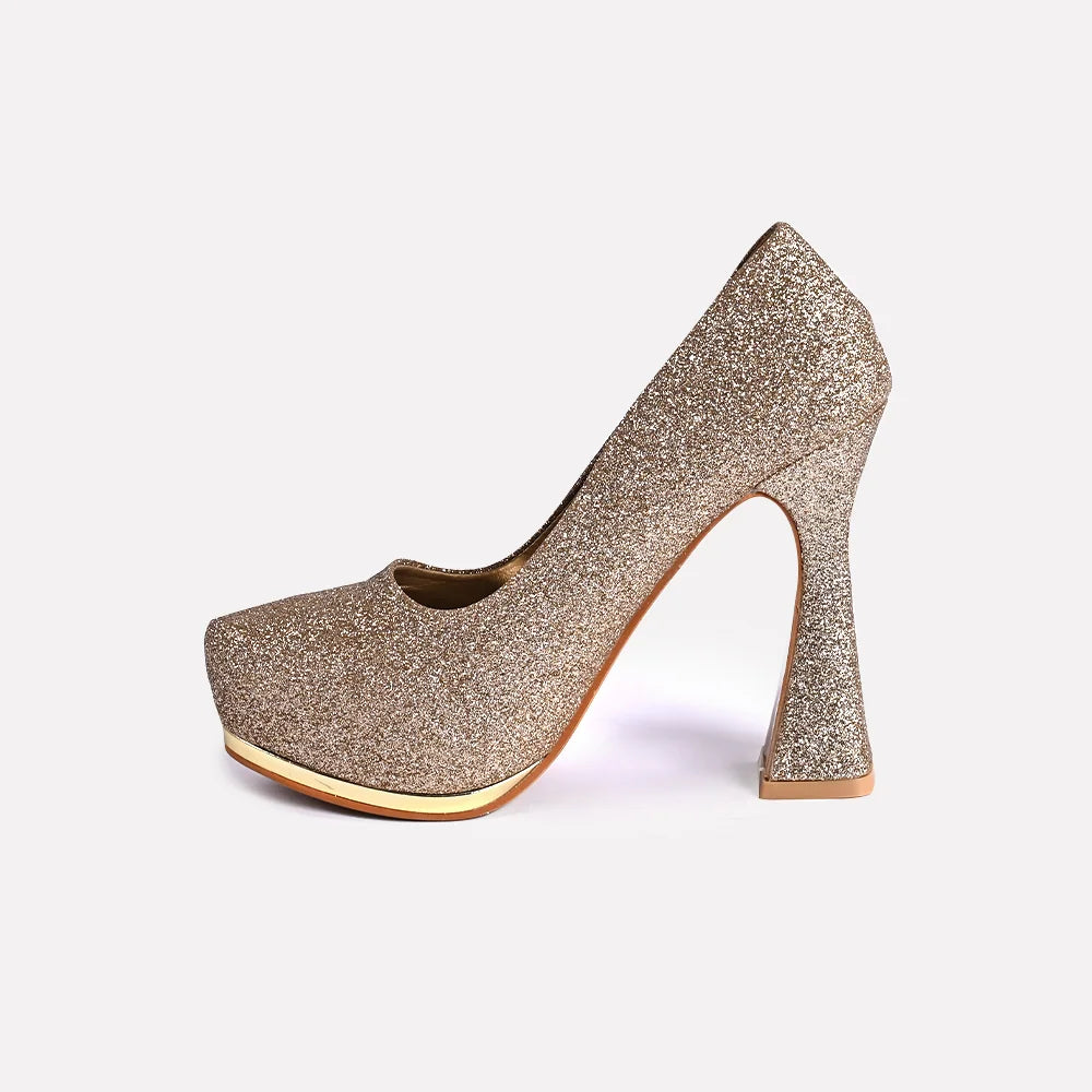Gold glitter court sales shoes